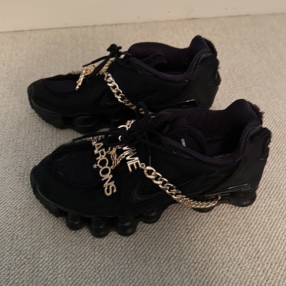 COMME des GARÇONS x Nike Shox TL in Triple Black - Picture 4 of 6
